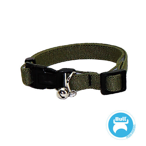 BULL COLLAR ELASTICO PARA GATO (LISO VERDE), , large Imagen numero 2