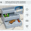 PawHut Escalera para Mascotas Gris, , large indicador imagen numero 5