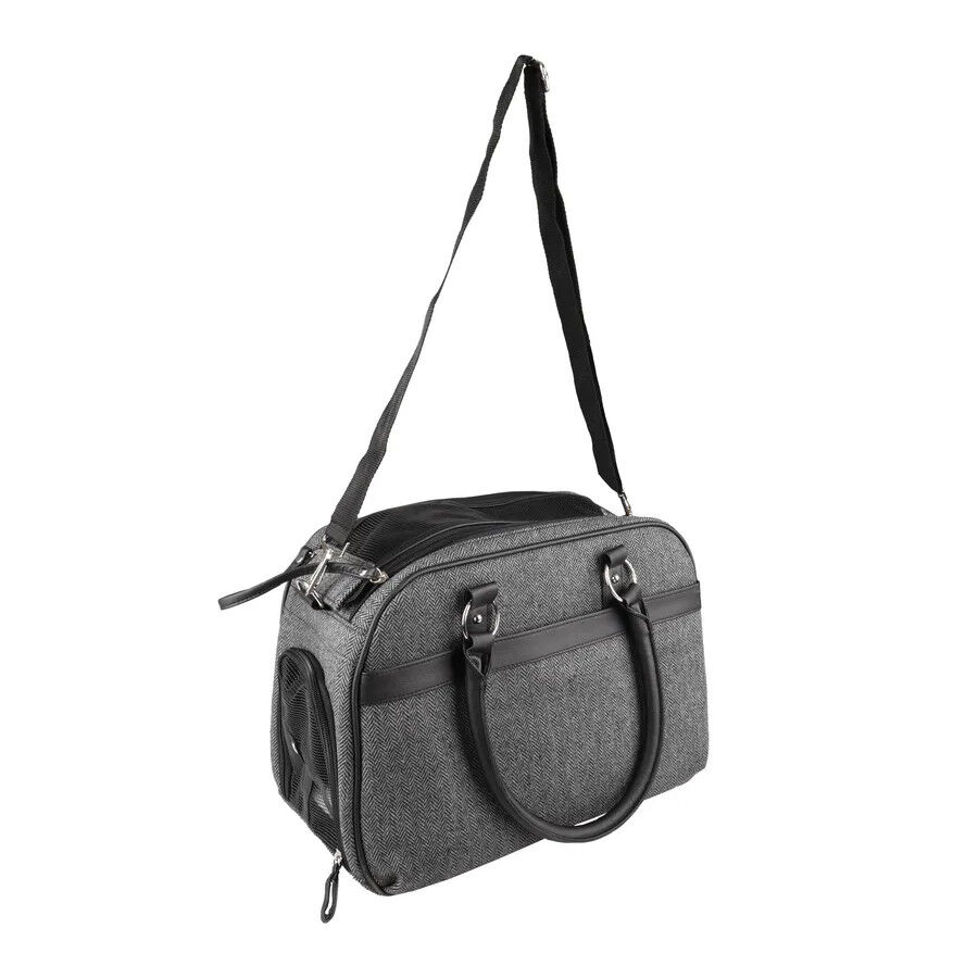 Flamingo Justine Bolsa Transport&iacute;n Gris para mascotas, , large Imagen numero 5