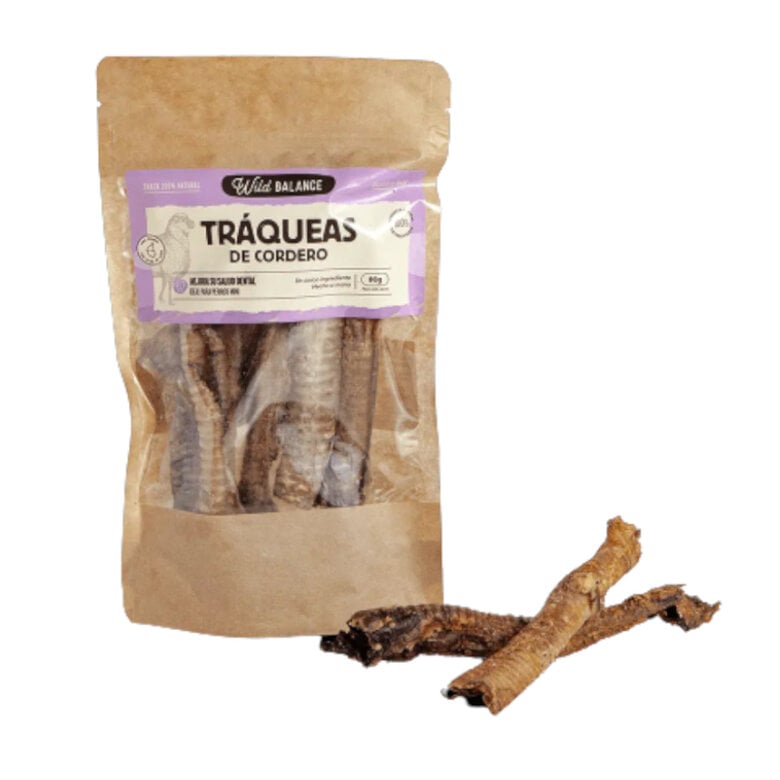 80 g Wild Balance Tráqueas de Cordero para perros