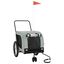vidaXL Remolque de bicicleta para perros hierro tela Oxford gris negro, , large indicador imagen numero 1