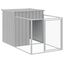 vidaXL Caseta perro corral acero galvanizado gris claro 110x1017x110cm, , large indicador imagen numero 9