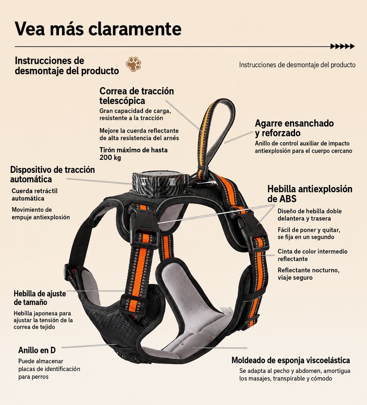 Arn&eacute;s Premium SAVIPET con correa incorporada retr&aacute;ctil., , large Imagen numero 3