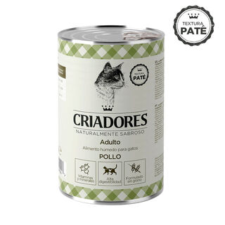 Criadores Adulto Pollo Lata para Gatos