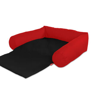 Gauty Cama Tela Impermeable  Rojo y negro para Perros y Gatos 