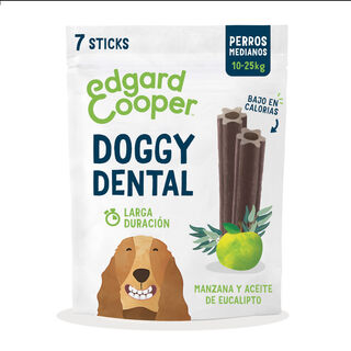 Edgard & Cooper Barritas Dentales Manzana y Eucalipto para perros medianos