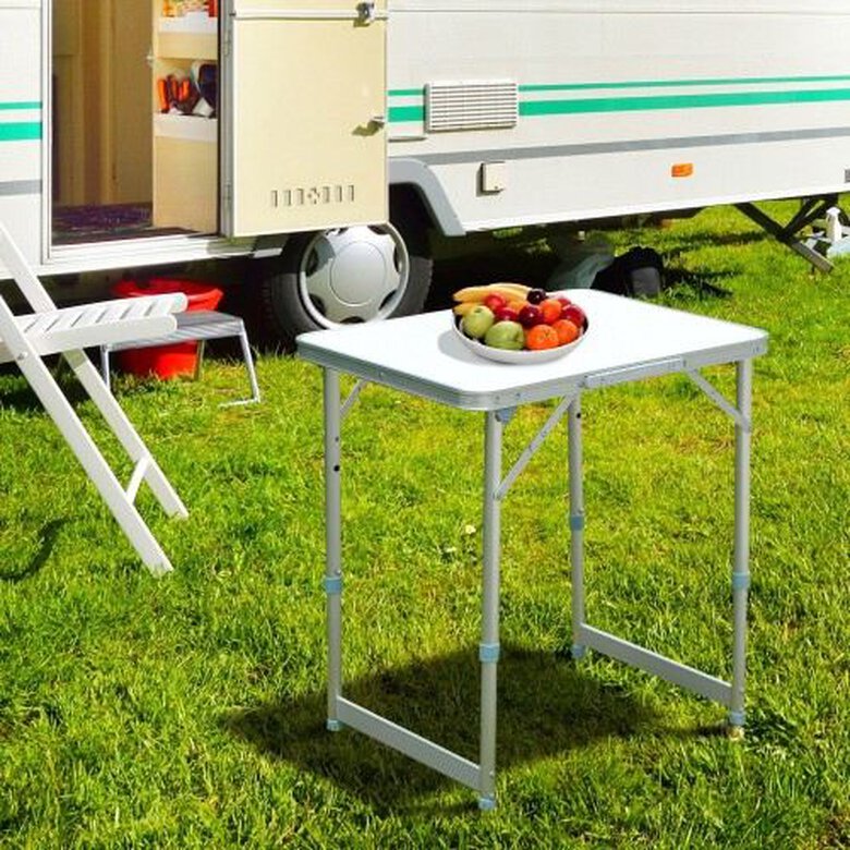 Mesa de camping plegable Outsunny color Blanco, , large image number null