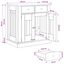 vidaXL Mueble para jaula de perro con cerradura Madera de ingenier&iacute;a Perro Pen, , large indicador imagen numero 4