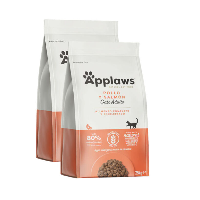 Applaws Adult Grain Free Salmón y Pollo pienso para gatos thumbnail