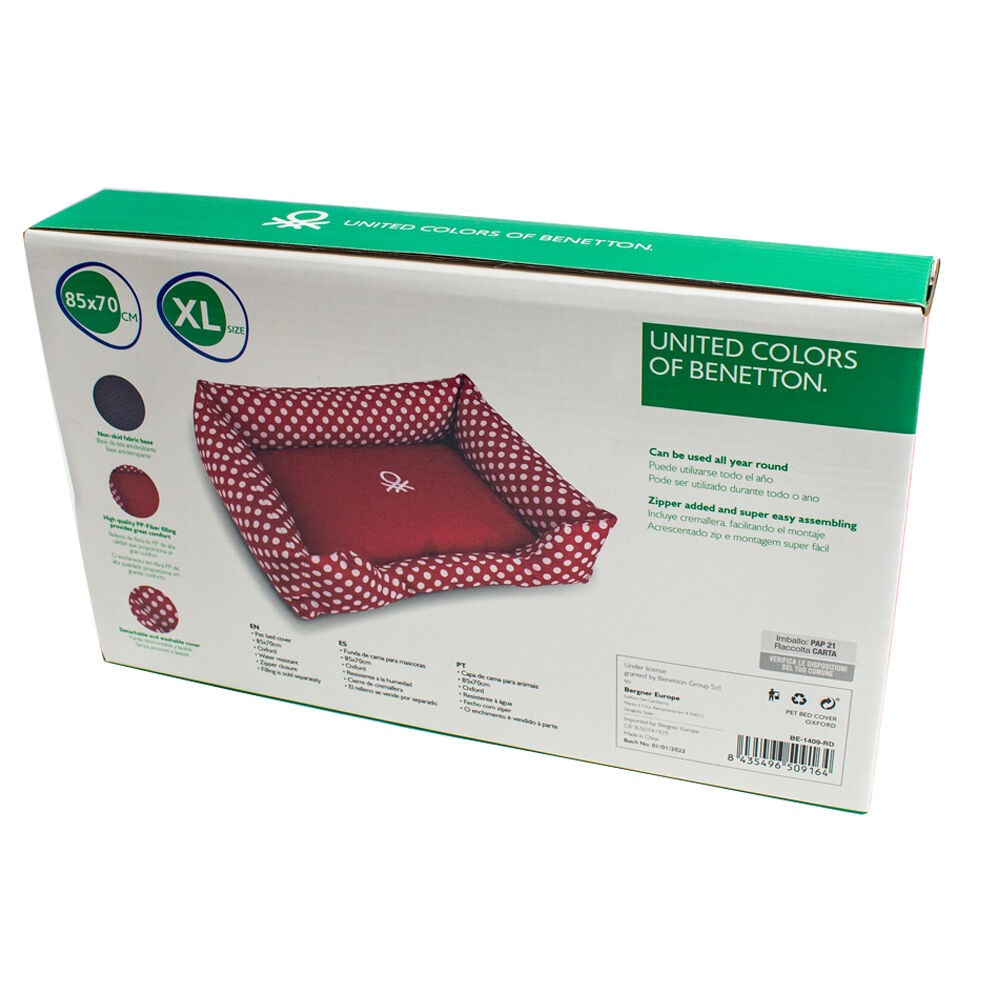 Benetton funda cuna Roja Lunares S:55 cm x 40 cm, , large Imagen numero 2