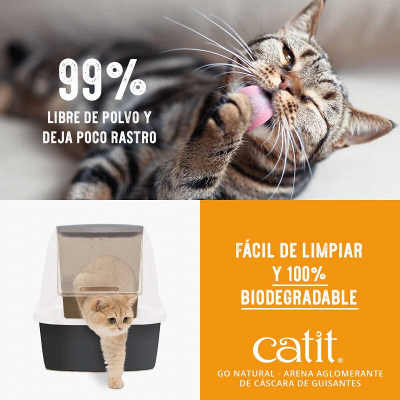 Catit Arena para Gatos Aglomerante de Cáscara de Guisante Go Natural Aroma a Lavanda thumbnail