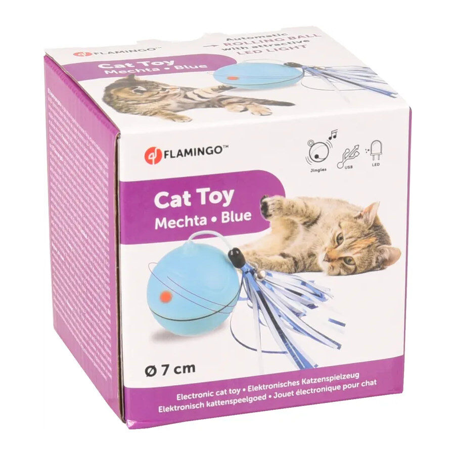 Flamingo Magic Mechta Azul Pelota con Movimiento para gatos thumbnail