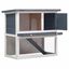 Conejera de exterior con puerta para conejos color Gris, , large indicador imagen numero 2