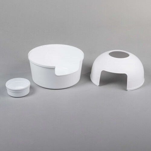 RHRQuality arenero cerrado color blanco para gatos, , large Imagen numero 4