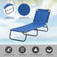 Outsunny Conjunto de 2 Tumbonas Plegables Tumbonas de Jardín Reclinables con Respaldo Ajustable en 5 Niveles Carga 120 kg para Terraza Piscina 188x56x28 cm Azul, , large indicador imagen numero 5