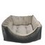 Cuna de tapicería y coralina para perros color Gris, , large indicador imagen numero 1