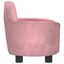 vidaXL Cama para perros de terciopelo rosa 66x40x45 cm, , large indicador imagen numero 3
