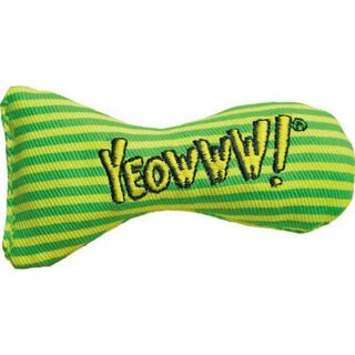 Juguete de lunares con catnip para gatos color Verde/Amarillo