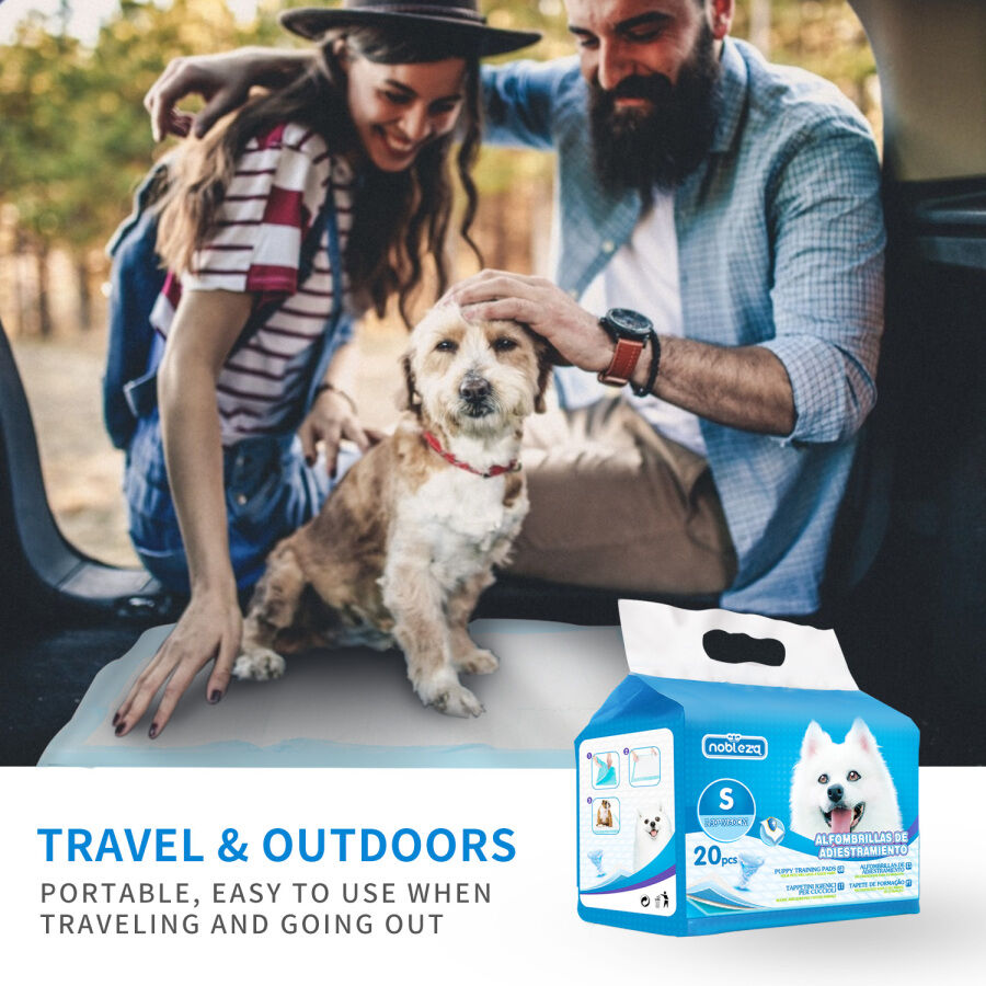 Nobleza 120 Empapadores Alfombrilla higiénica de Entrenamiento Ultraabsorbente para perros thumbnail