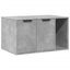 vidaXL Mueble arenero para gatos madera gris hormigón, , large indicador imagen numero 6