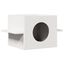 vidaXL Casa para gatos de madera maciza de pino blanco 51x35x30 cm, , large indicador imagen numero 1