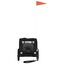 vidaXL Remolque de bicicleta para perros hierro y tela Oxford negro, , large indicador imagen numero 12