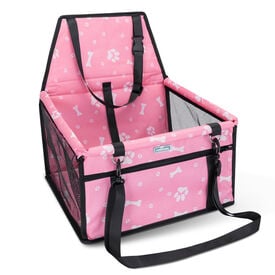 Nobleza Asiento de seguridad para coches rosa  con bolsillo para perros