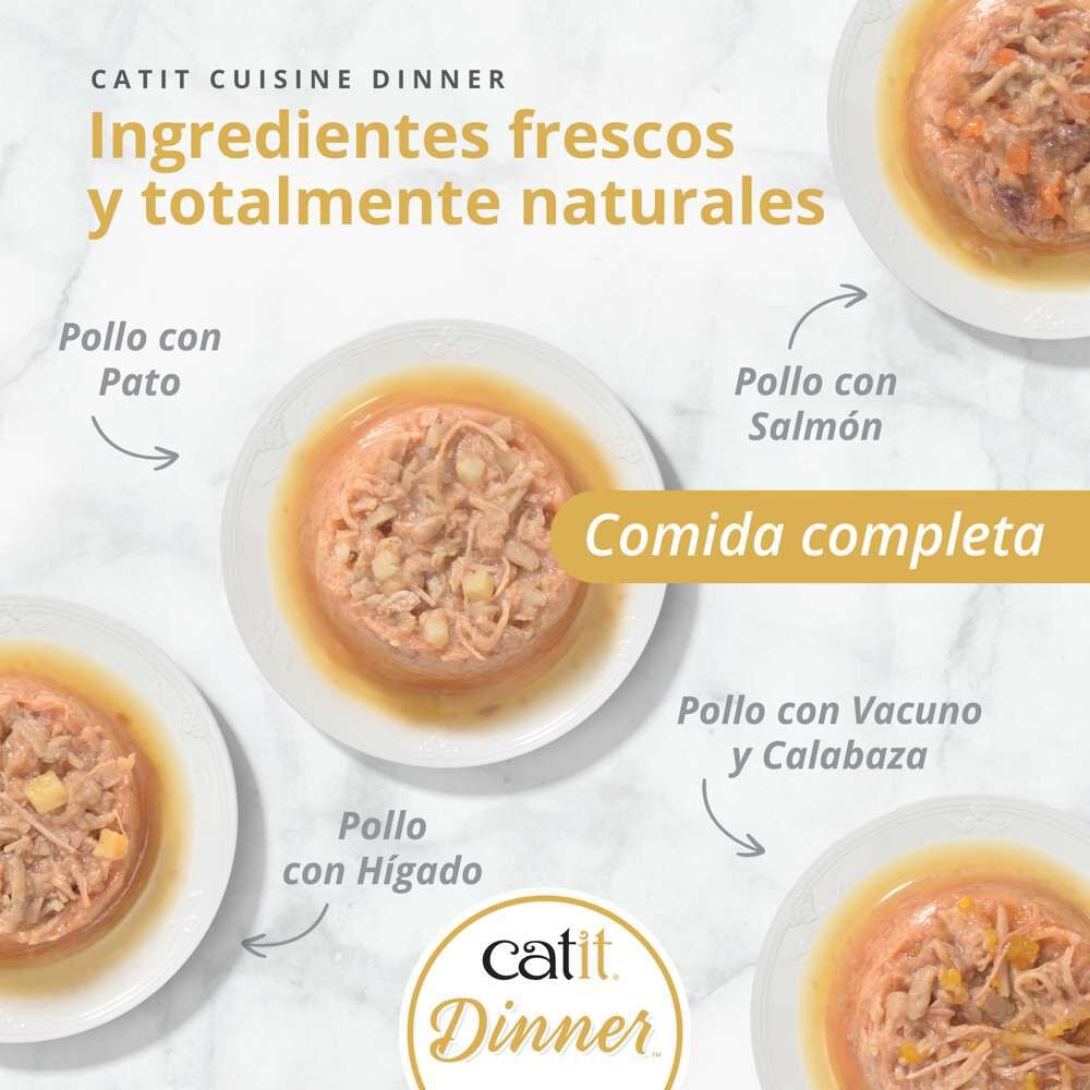 Catit Cuisine Dinner Pollo Variety Pack, 12x75g, , large Imagen numero 3