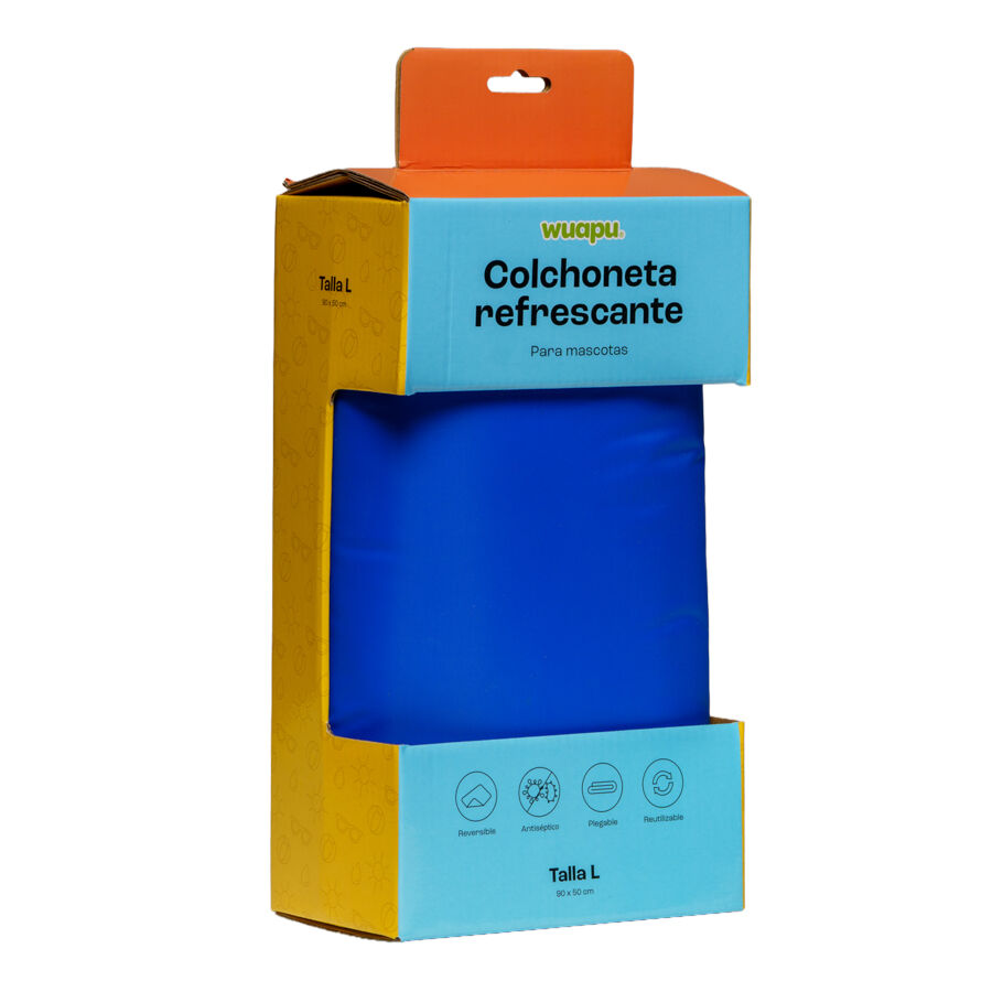 Wuapu Gel Refresh Azul Colchón refrescante para perros thumbnail