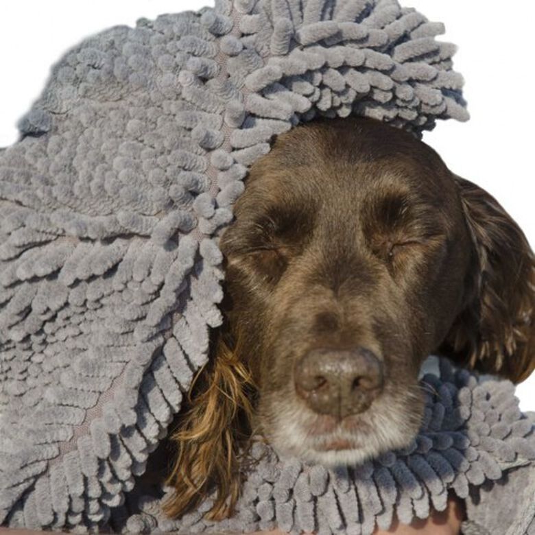 Toalla super absorbente para perro color Gris thumbnail