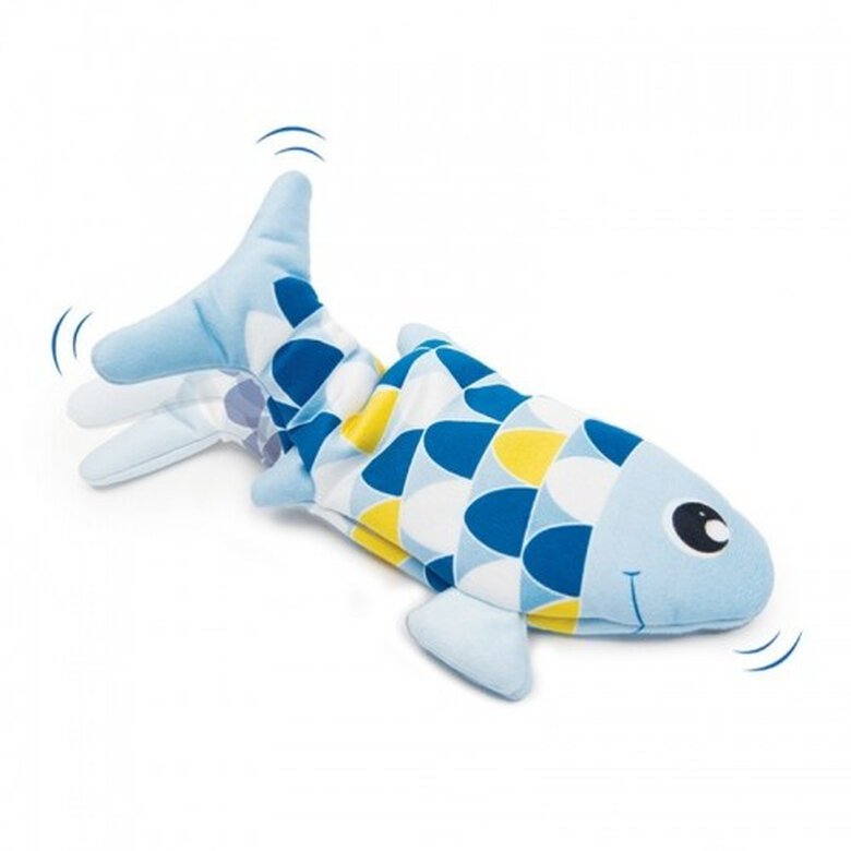 Juguete interactivo en forma de pez Groovy Fish para gatos color Azul, , large image number null