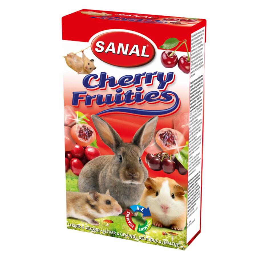 Sanal snack de cereza DROPS CHERRY FRUITIES para roedores