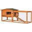 Pawhut conejera de madera exterior con 2 niveles, , large indicador imagen numero 1