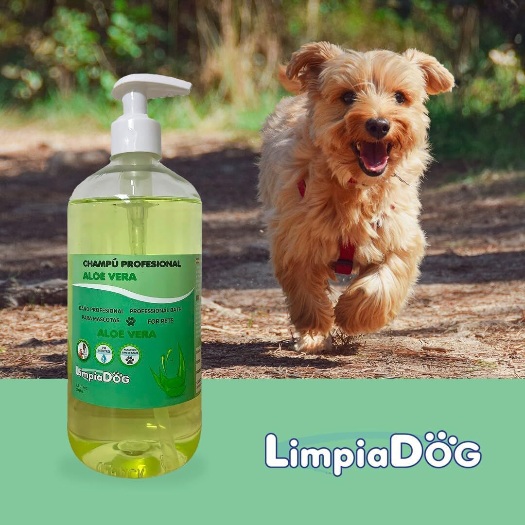 LIMPIADOG Champu para Perros hidratante Aloe Vera, para Todas Las Razas y Edades, Aroma Fresco y Natural 5 Litros, , large Imagen numero 6