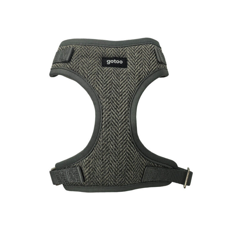 Gotoo Arnés ajustable espiga gris para perros thumbnail