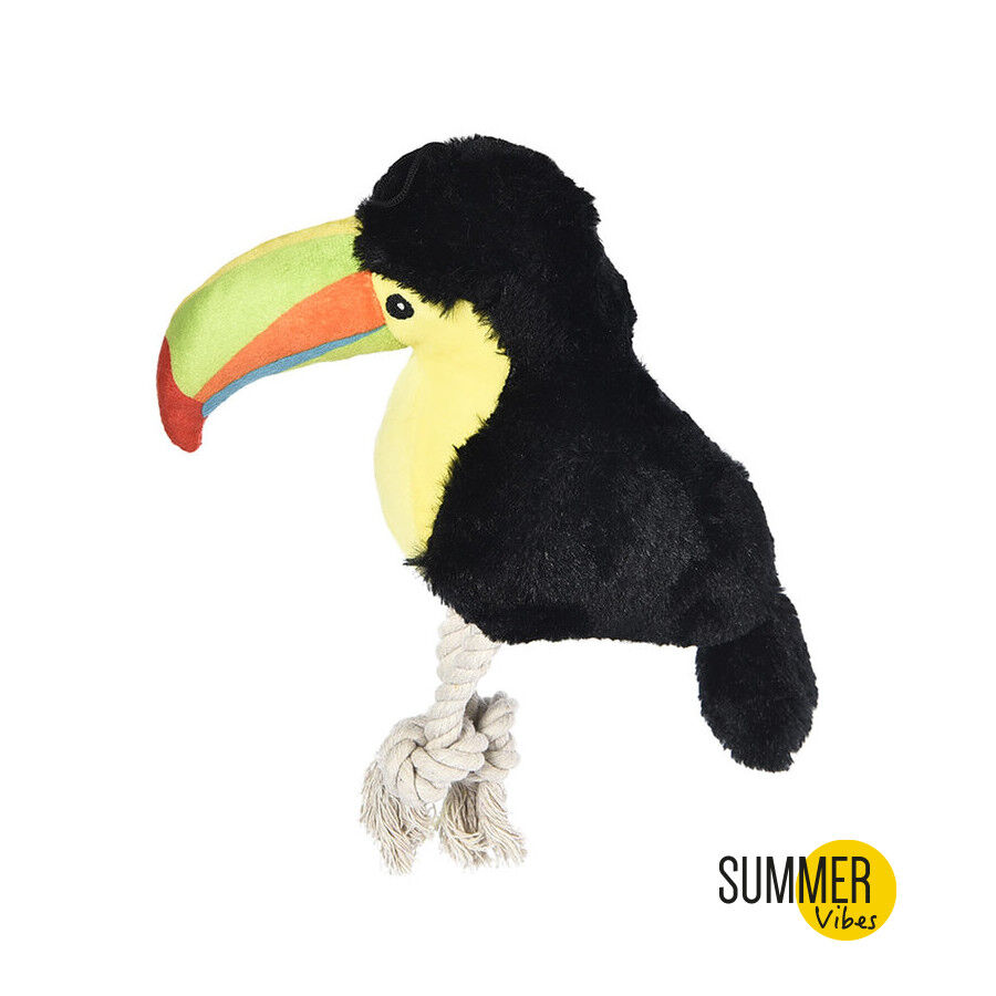 Summer Vibes Tucan de Peluche con Cuerda para perros thumbnail