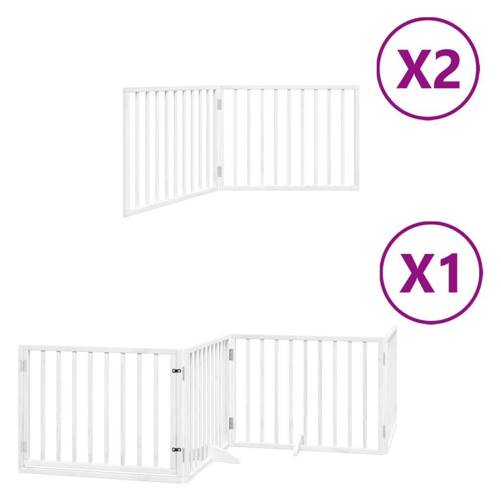 Vidaxl Puerta para Perros Plegable Paneles Puerta para Mascotas Madera de &Aacute;lamo, , large Imagen numero 6