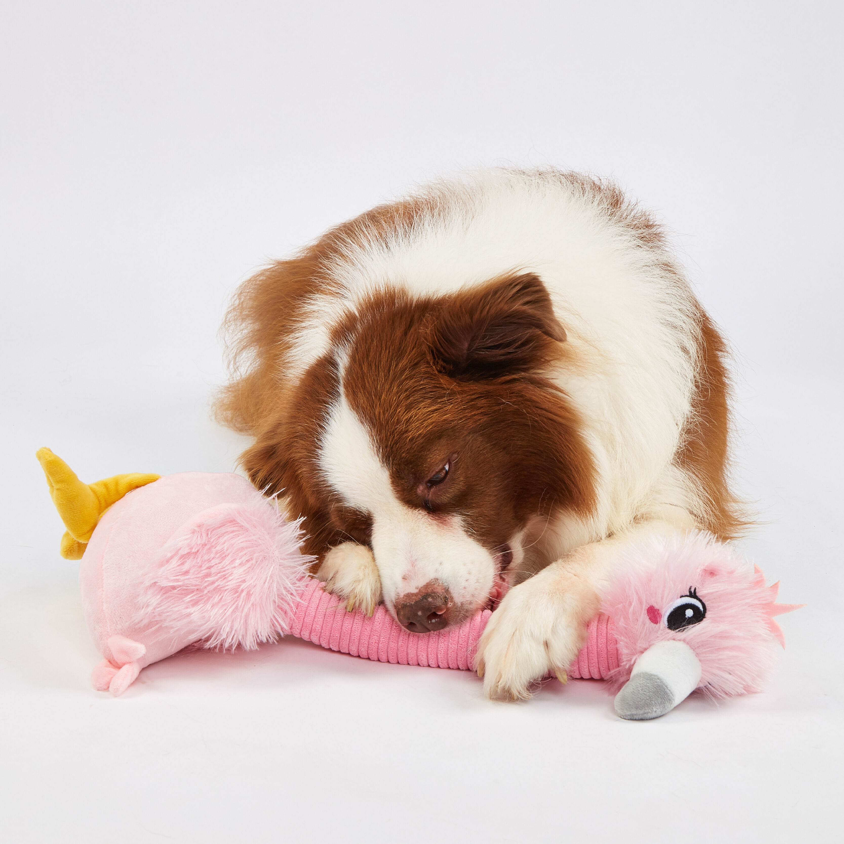 Juguete para Perro de Cuello Largo con Sonido Crinkle &ndash; Flamenco, , large Imagen numero 2
