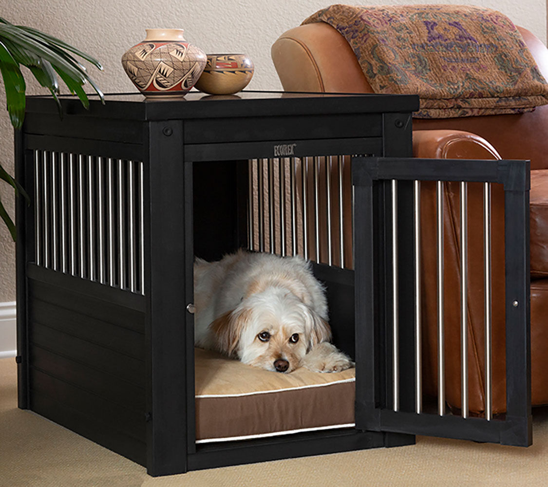 FINCA CASAREJO Jaula Confort Modelo Arkansas negro - Perrera de Interior para Perros thumbnail