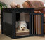 Jaula para Perros Confort Modelo Arkansas - Perrera de Interior - Fabricado con ECOFLEX - Cuatro Colores y Tres tamaños a Elegir (Negro, S (60,5x46,2x56,4cm)), , large indicador imagen numero 6