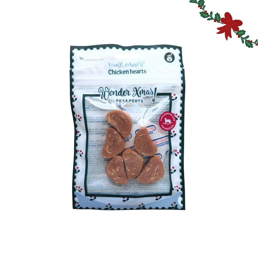 1 bolsita Wonder Christmas Corazones Pollo Snacks para gatos, , large Imagen numero 5