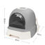 Nobleza - Cajas de Arena para Gatos, Arenero Gatos Cubierto con Cajon, Arenero para Gatos Grande Cerrado, Caja de Arena Cagadero Gato sin Olores con Pala, L52*W42*H38.5CM, Gris, , large indicador imagen numero 2