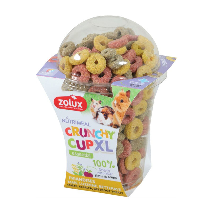 170 g Zolux Aros Nutrimeal Crunchy Cup XL para roedores, , large Imagen numero 1