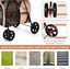 COSTWAY Cochecito Multifuncional 4 en 1 para Perros y Gatos, Cochecito para Mascotas de Doble Nivel, Carrito para Mascotas, Cochecito Plegable Desmontable para Mascotas con 4 Ruedas (beige), , large indicador imagen numero 5
