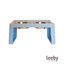 Leeby Comedero Doble de Acero Inoxidable Color Azul para perros, , large indicador imagen numero 2
