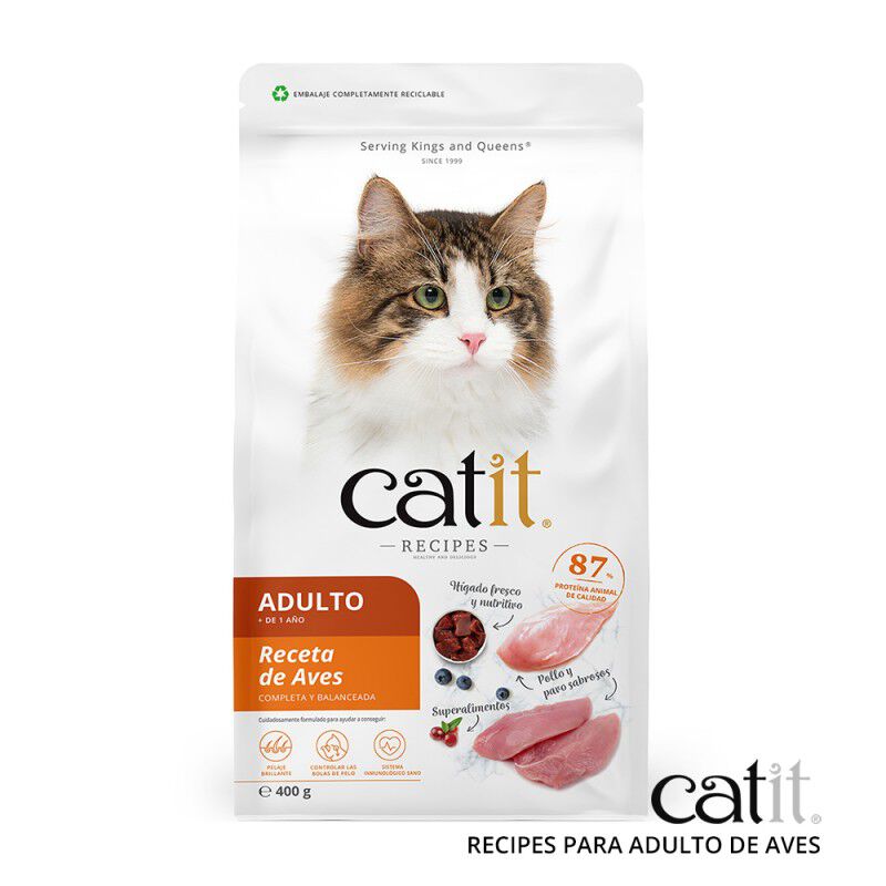 Catit Recipes Adult Aves Pienso para gatos thumbnail