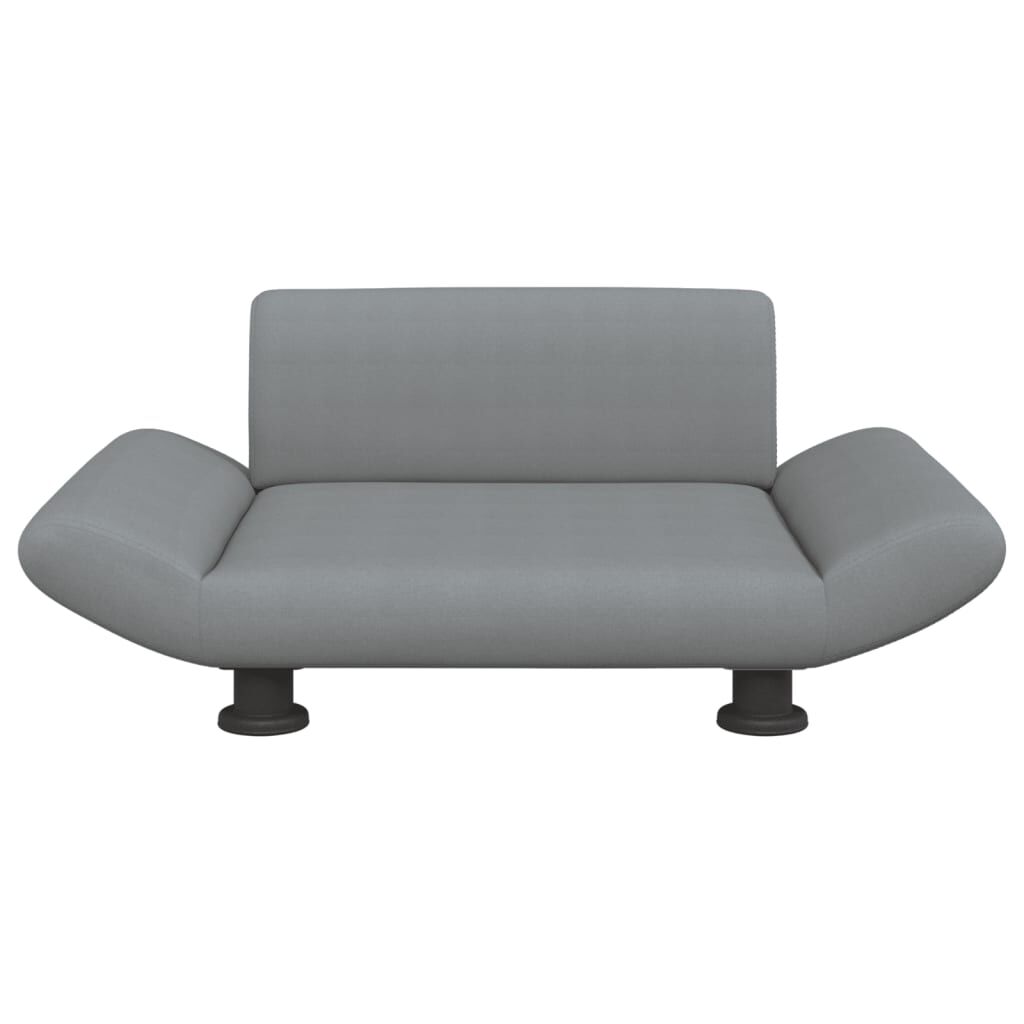 vidaXL Cama para perros de tela gris claro 70x45x28 cm, , large Imagen numero 2