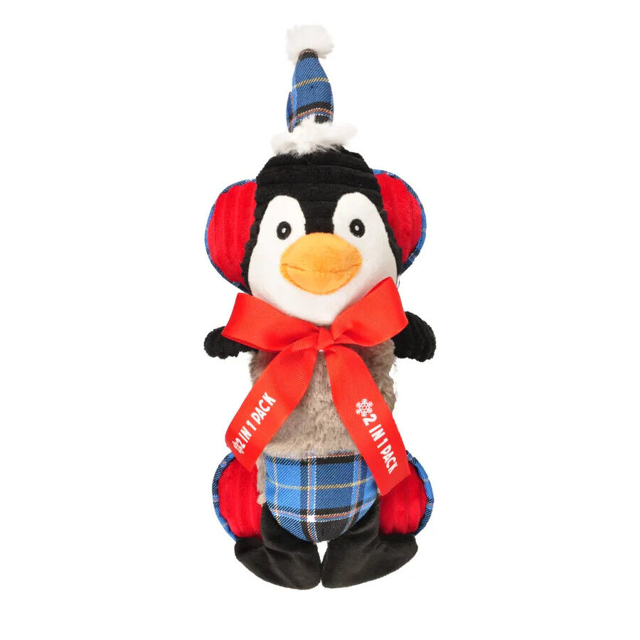 Flamingo Navidad Ping&uuml;ino y Hueso de peluche para perros, , large Imagen numero 1