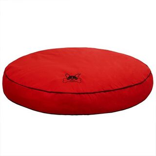 Cama redonda viscoelástica Lucca para perros color Rojo