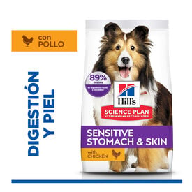 Hill's Science Plan Sensitive Stomach y skin Adult Pollo pienso para perros